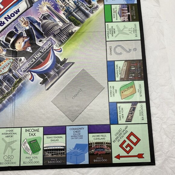 2006 Here and‎ Now Edition Monopoly Replacement Board Only Three Fold Black - Picture 3 of 9